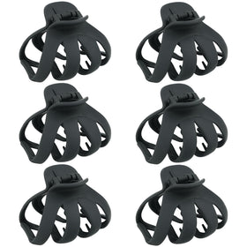 MAORULU front view of six-pack big claw clips, reliable everyday hold