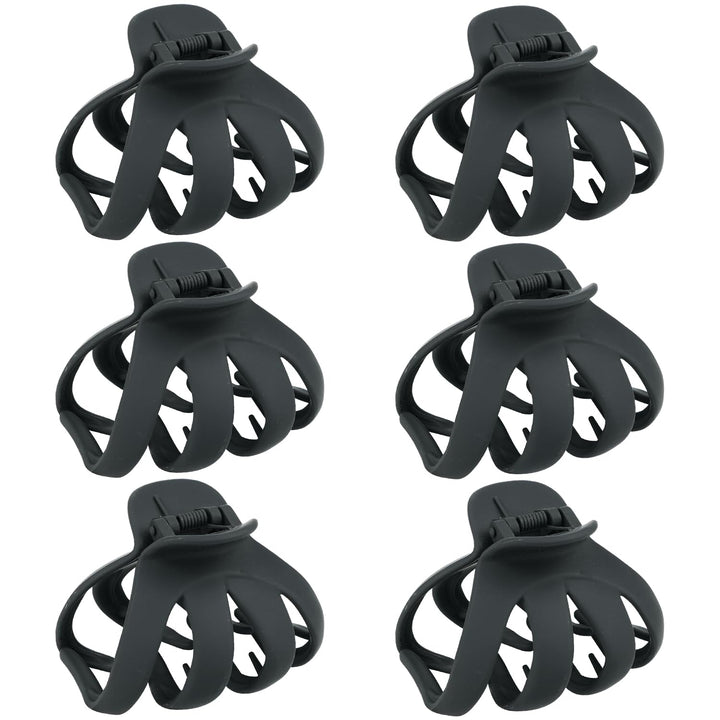 MAORULU front view of six-pack big claw clips, reliable everyday hold