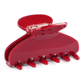 MAORULU front view of cherry red clip showcasing glossy finish and polished look