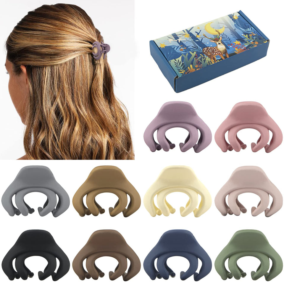 MAORULU front packaging showing ten colorful mini clips and recyclable box for gifting