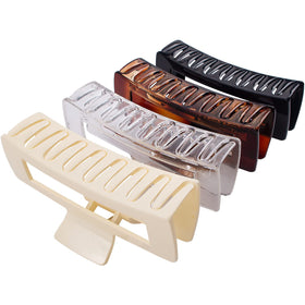 MAORULU front view of four jumbo 5-inch clips showing colors and size, durable hold