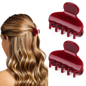 MAORULU front view cherry red clip showing polished design and secure hold
