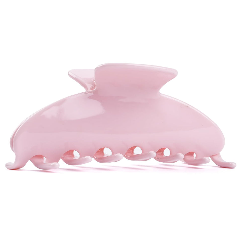 MAORULU front view of soft pink clip showing glossy finish and secure hold