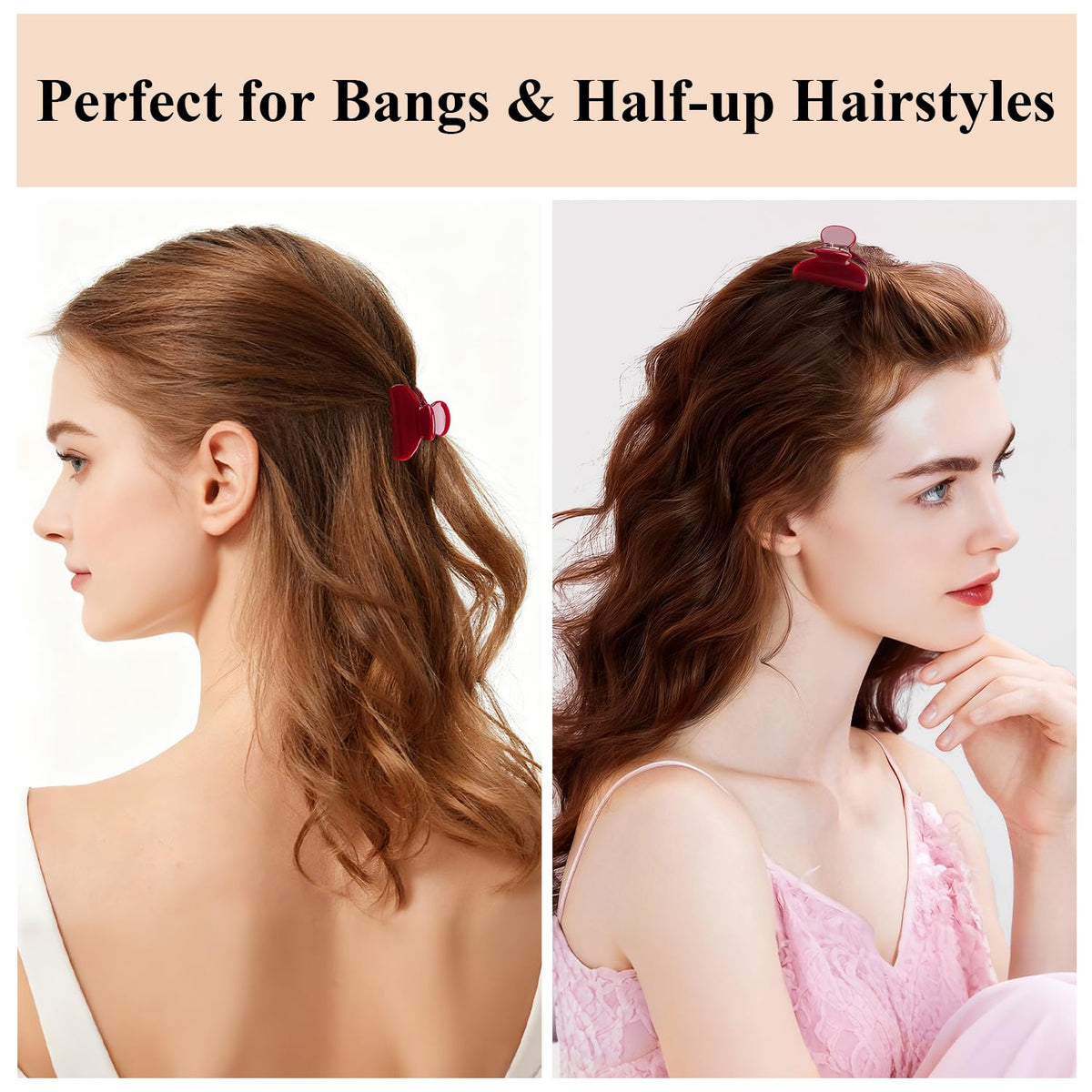 MAORULU clip holding bangs in place for neat hairline control