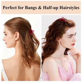 MAORULU clip holding bangs in place for neat hairline control
