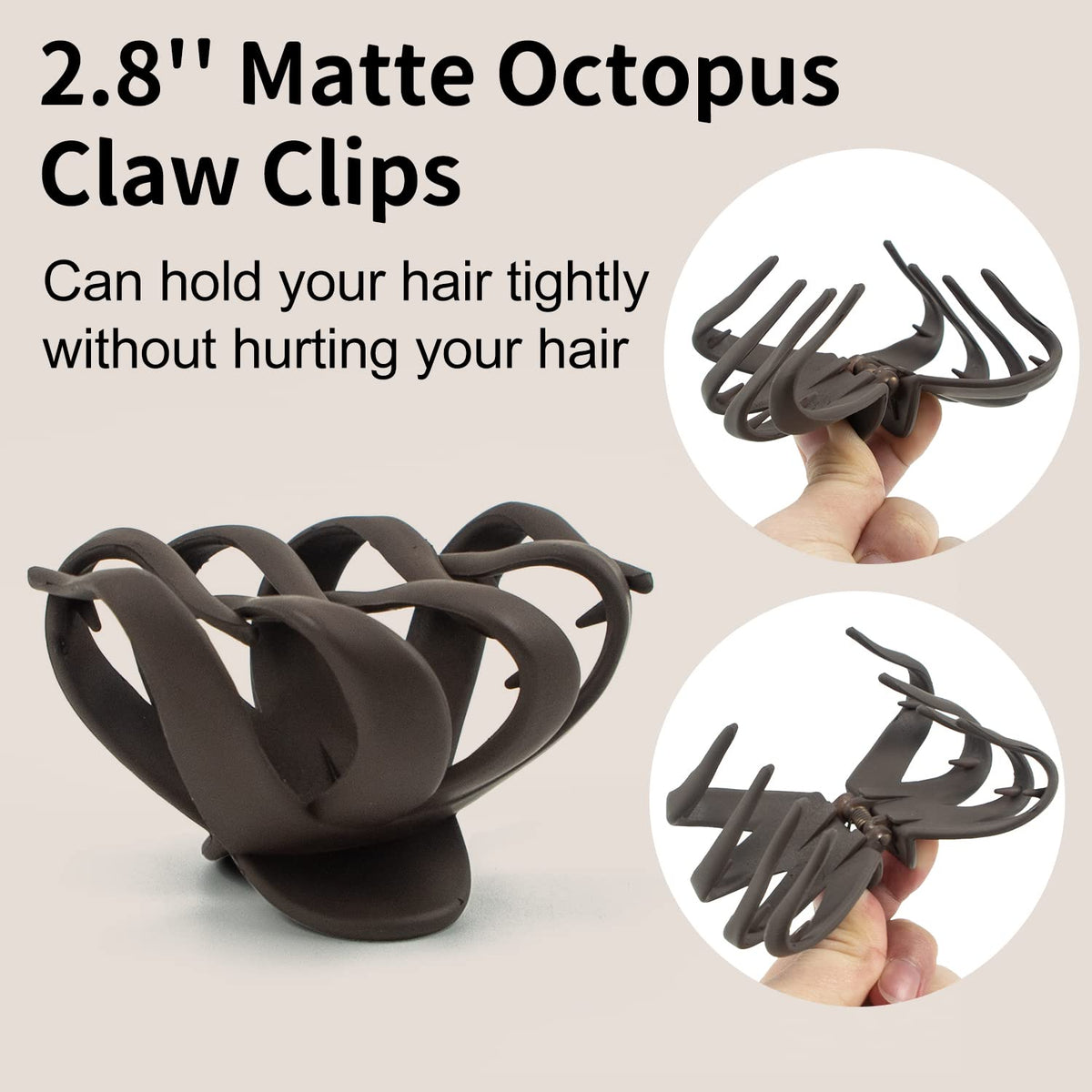 MAORULU clip holding half-up hairstyle demonstrating reliable hold