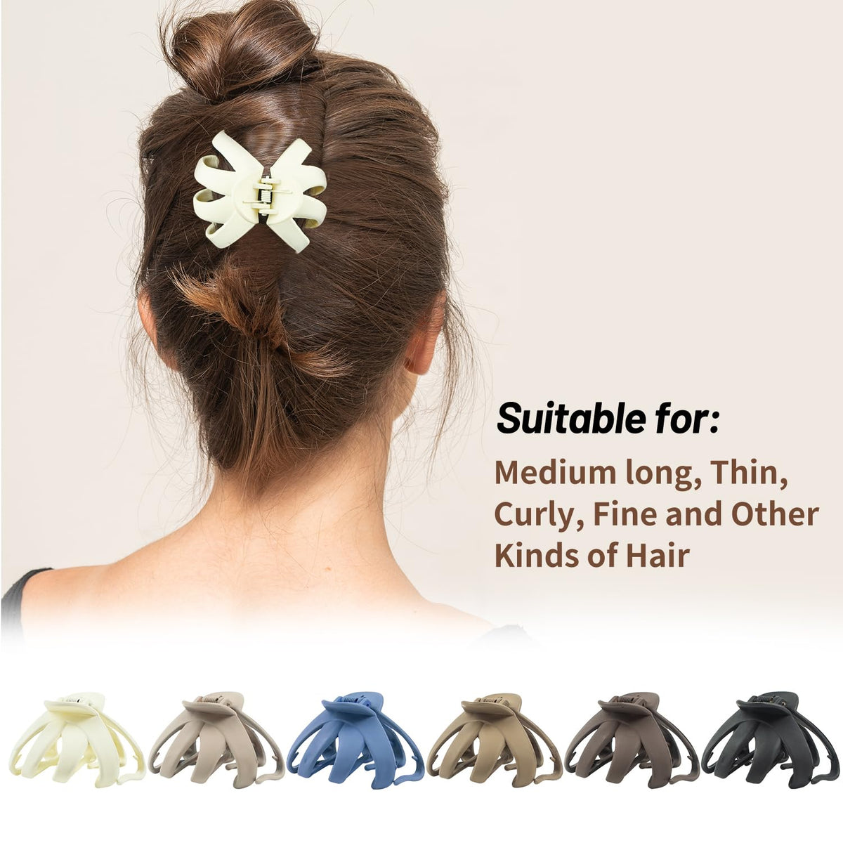 MAORULU used in hair for half-up style showing secure, elegant hold