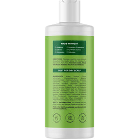 Maple Holistics before and after photo showing reduced oil and fuller hair
