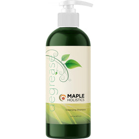 Maple Holistics before and after scalp photos showing reduced buildup and clearer scalp