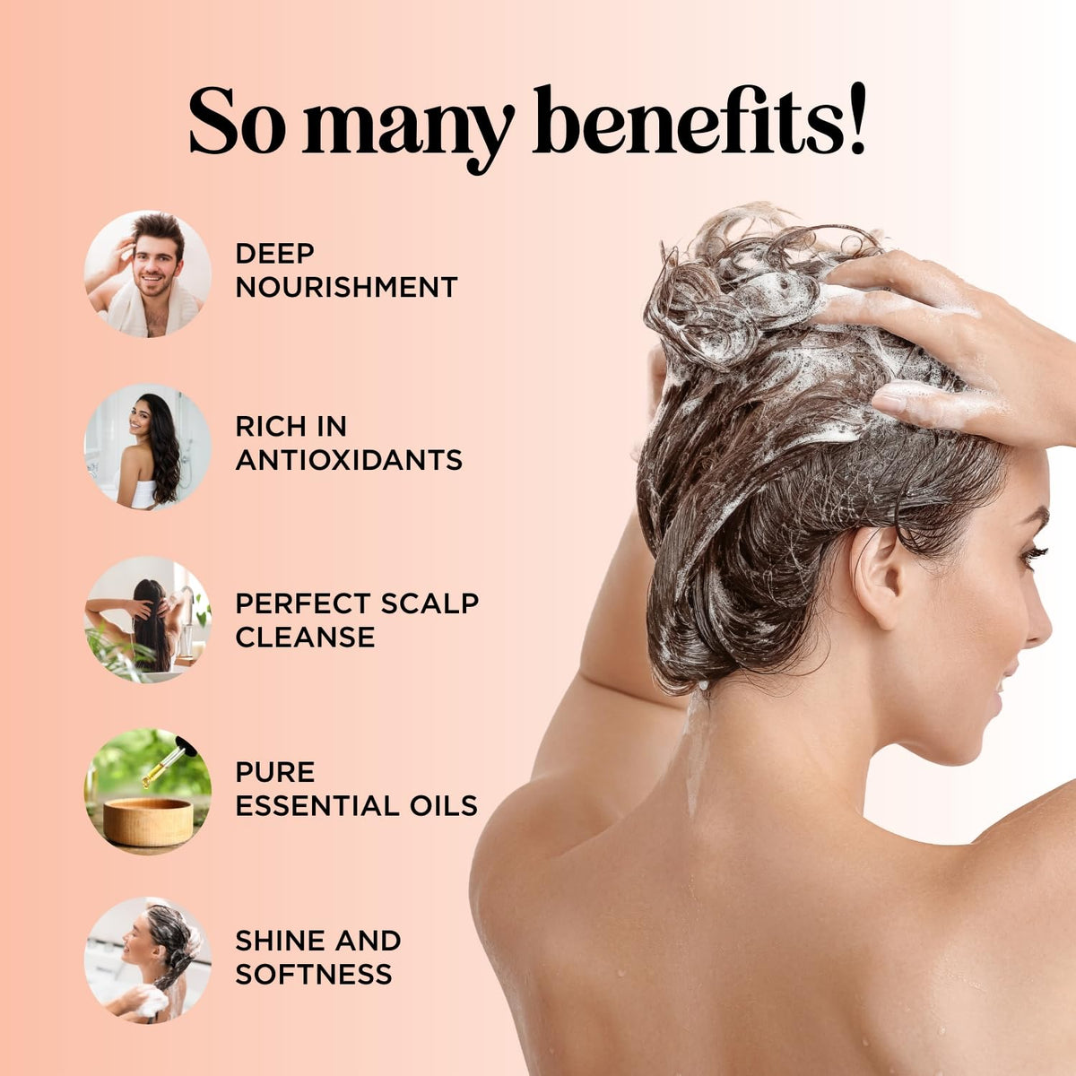 Maple Holistics pump dispensing shampoo foam for gentle cleansing