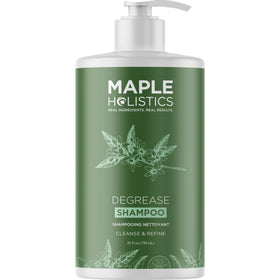 Maple Holistics front bottle shot showing clear label and size benefit