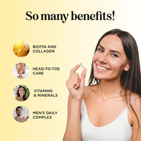 Maple Holistics marine collagen concept image showing powder and benefits