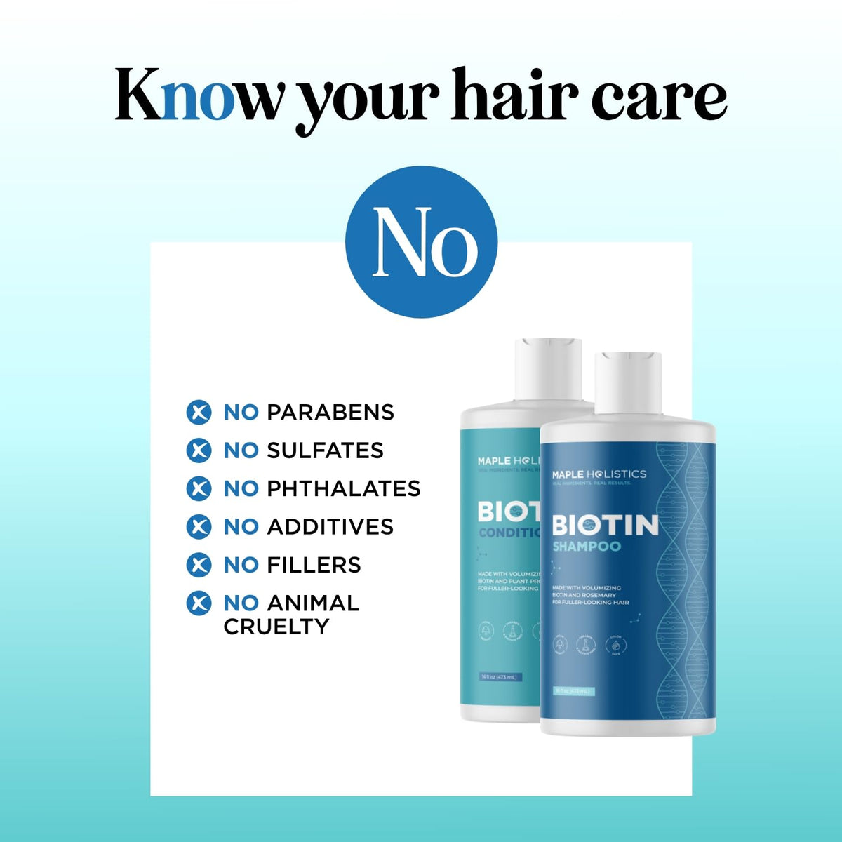 Maple Holistics conditioner spread on ends for detangling and softness