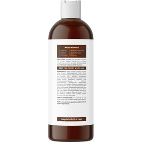 Maple Holistics conditioner applied to curly hair for enhanced curl definition
