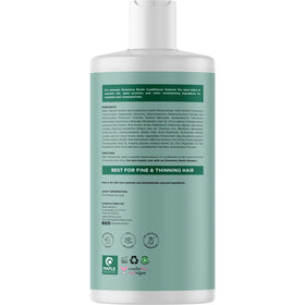 Maple Holistics before and after fine hair comparison showing fuller-looking strands