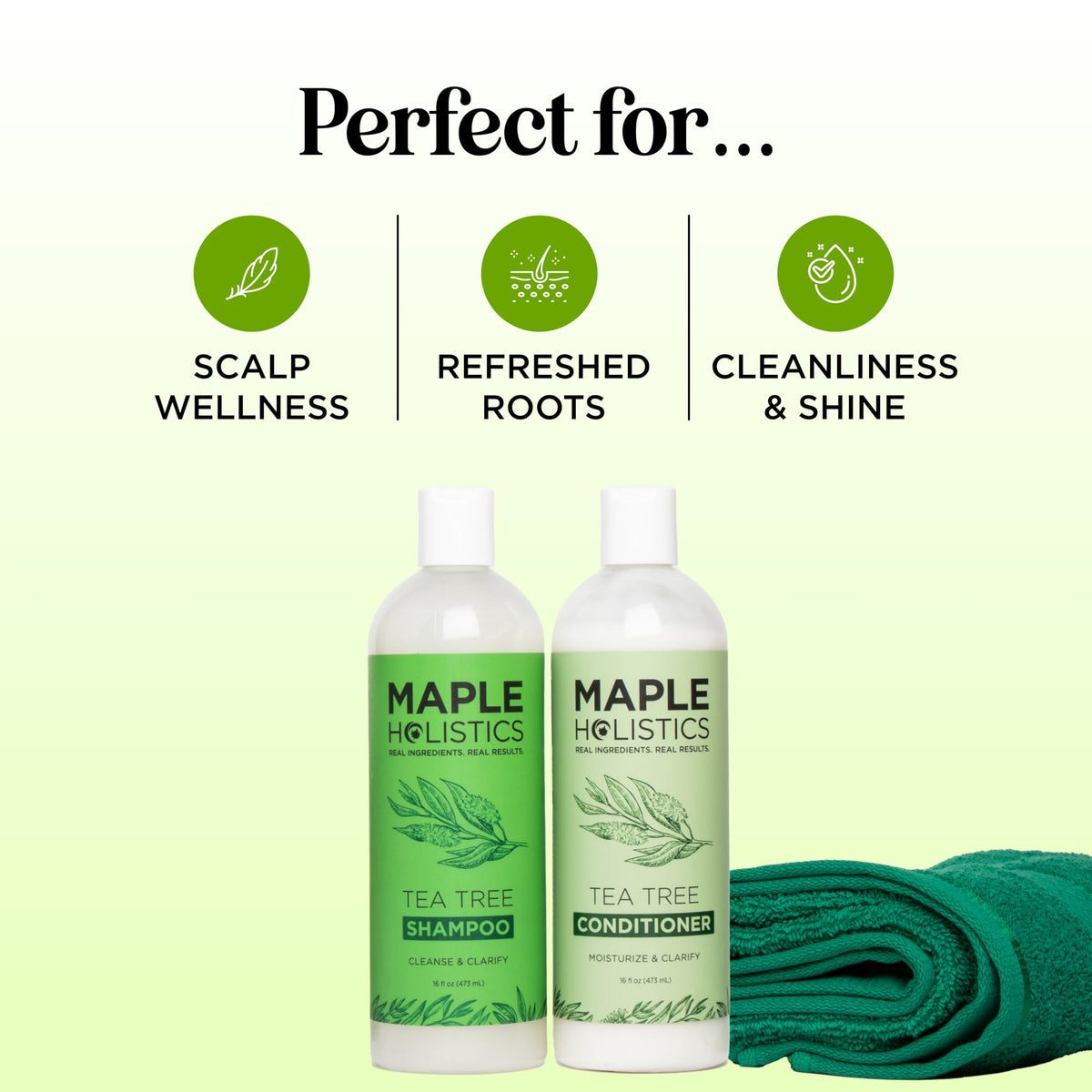 Maple Holistics conditioner cream close-up showing moisturizing feel