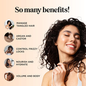 Maple Holistics creamy conditioner texture demonstrating rich hydration