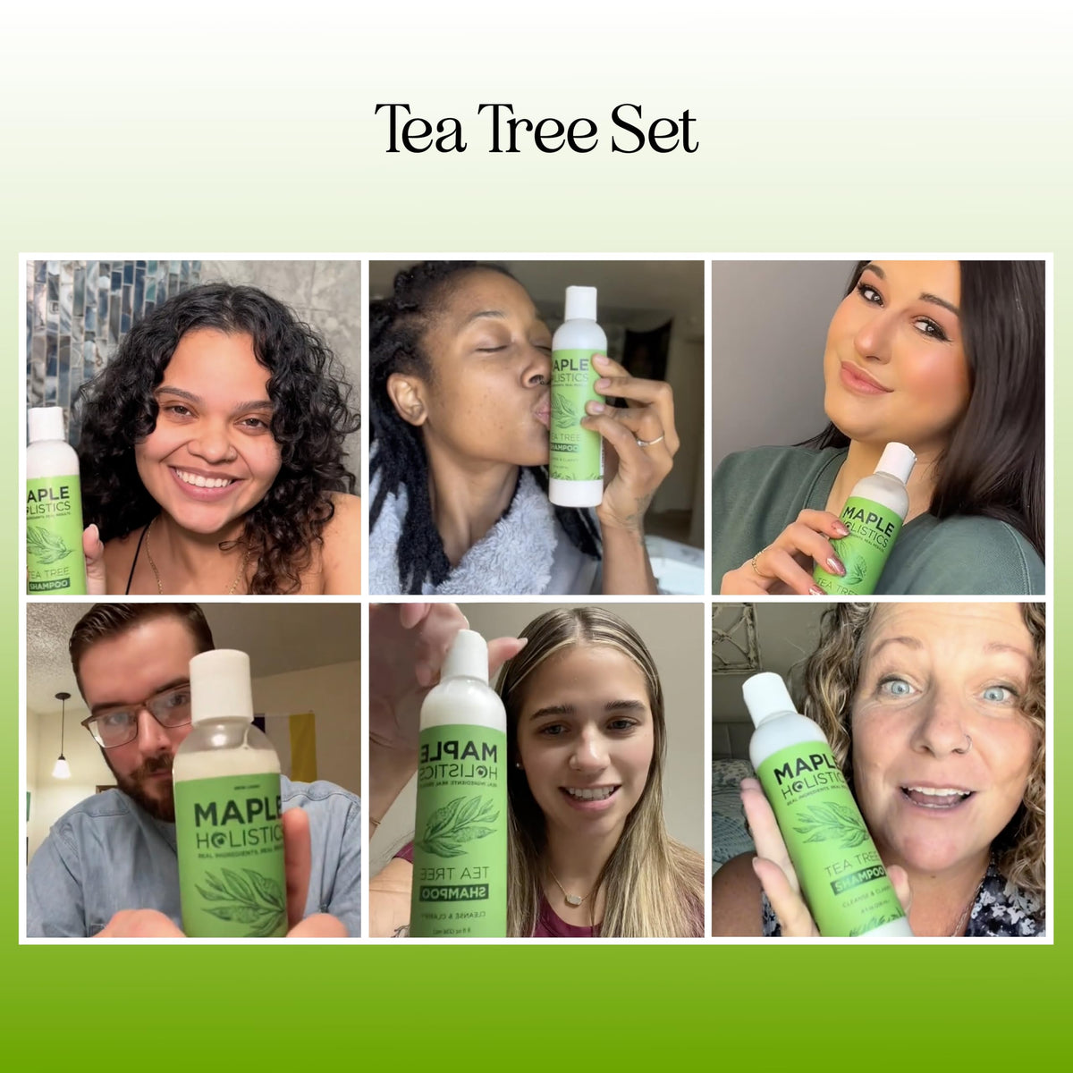Maple Holistics conditioner cream texture showing lightweight moisture