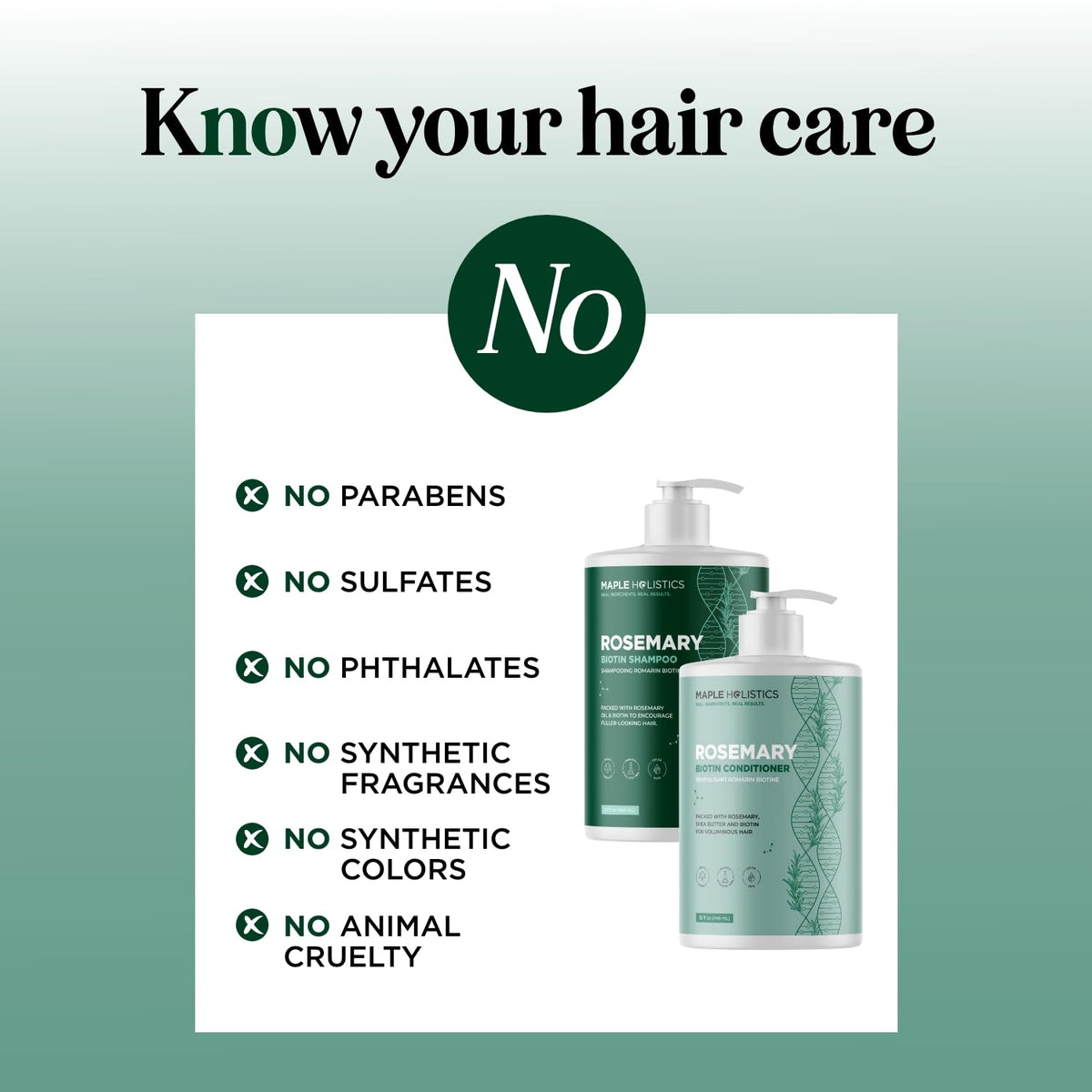 Maple Holistics conditioner texture poured to show lightweight hydration and detangling benefit