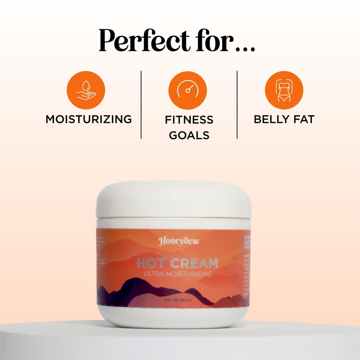 Maple Holistics cream being rubbed into thigh to boost warmth and post-workout contouring