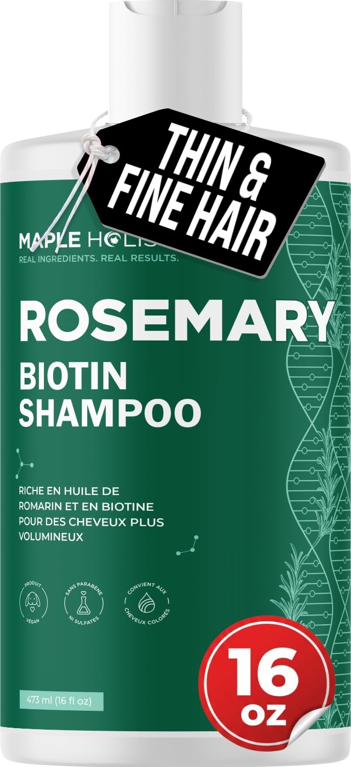 Maple Holistics front bottle view showing full-size packaging and easy identification