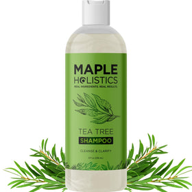 Maple Holistics front label showing clarifying shampoo benefits
