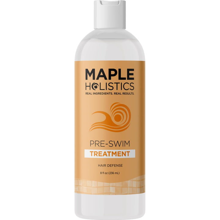 Maple Holistics front packaging showing bottle and benefits