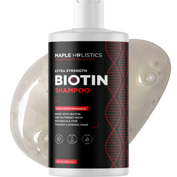 Maple Holistics front packaging showing product benefits and volumizing claim