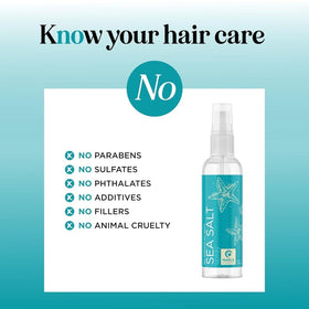 Model with beachy waves created using Maple Holistics spray showing natural volume