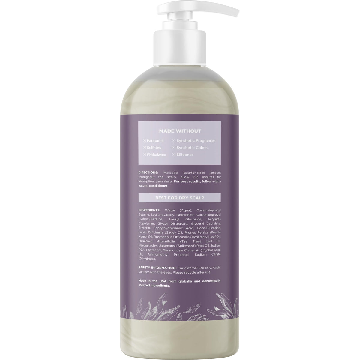 Maple Holistics shampoo being applied to wet hair for clarifying benefit