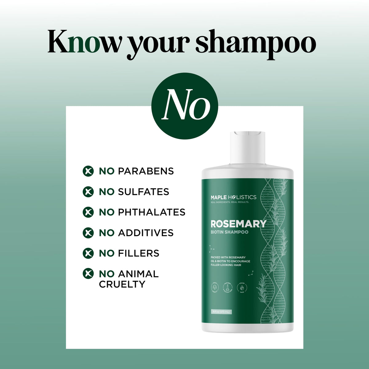 Maple Holistics in-shower use with lather showing clean rinse and volume