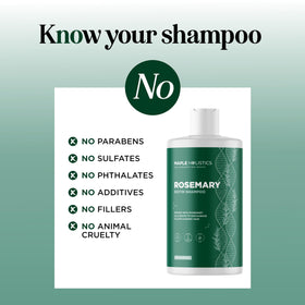 Maple Holistics in-shower use with lather showing clean rinse and volume