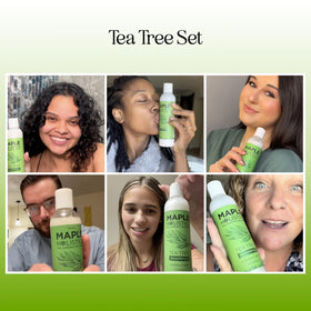 Maple Holistics tea tree oil close-up highlighting natural clarity