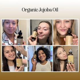 Maple Holistics applied to hair strands adding shine and reducing frizz