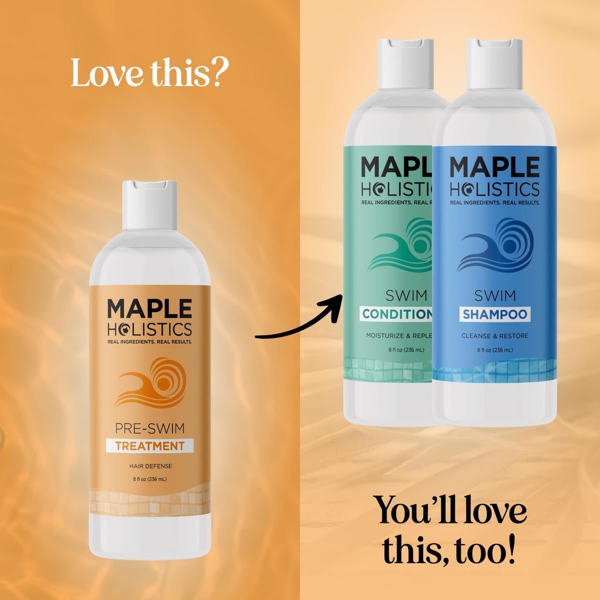 Maple Holistics label close-up showing clean formula and gentle claims