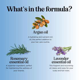 Maple Holistics label showing essential oils and gentle clarifying ingredients