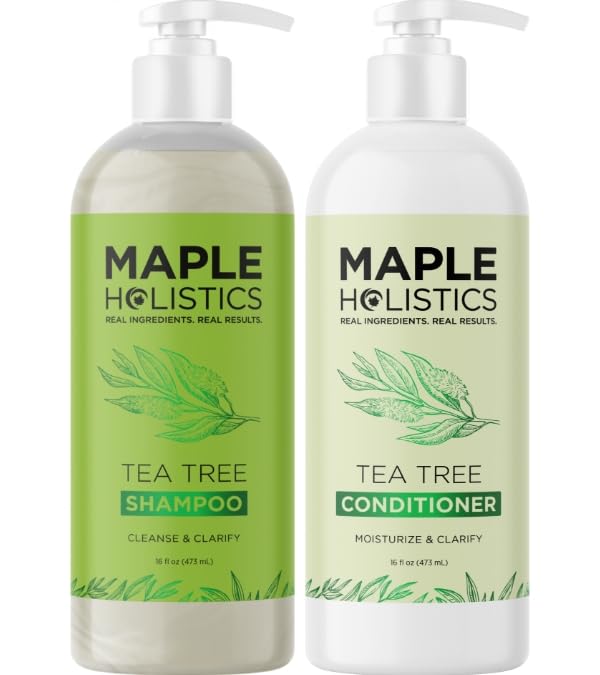 Maple Holistics lifestyle image of woman washing hair for balance