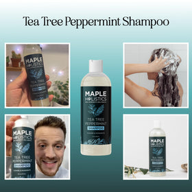 Maple Holistics shampoo pour texture highlighting clarifying action and gentle foam