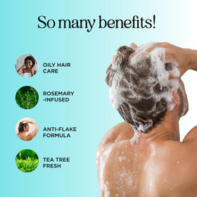 Maple Holistics shampoo pouring to show creamy texture and lathering ease