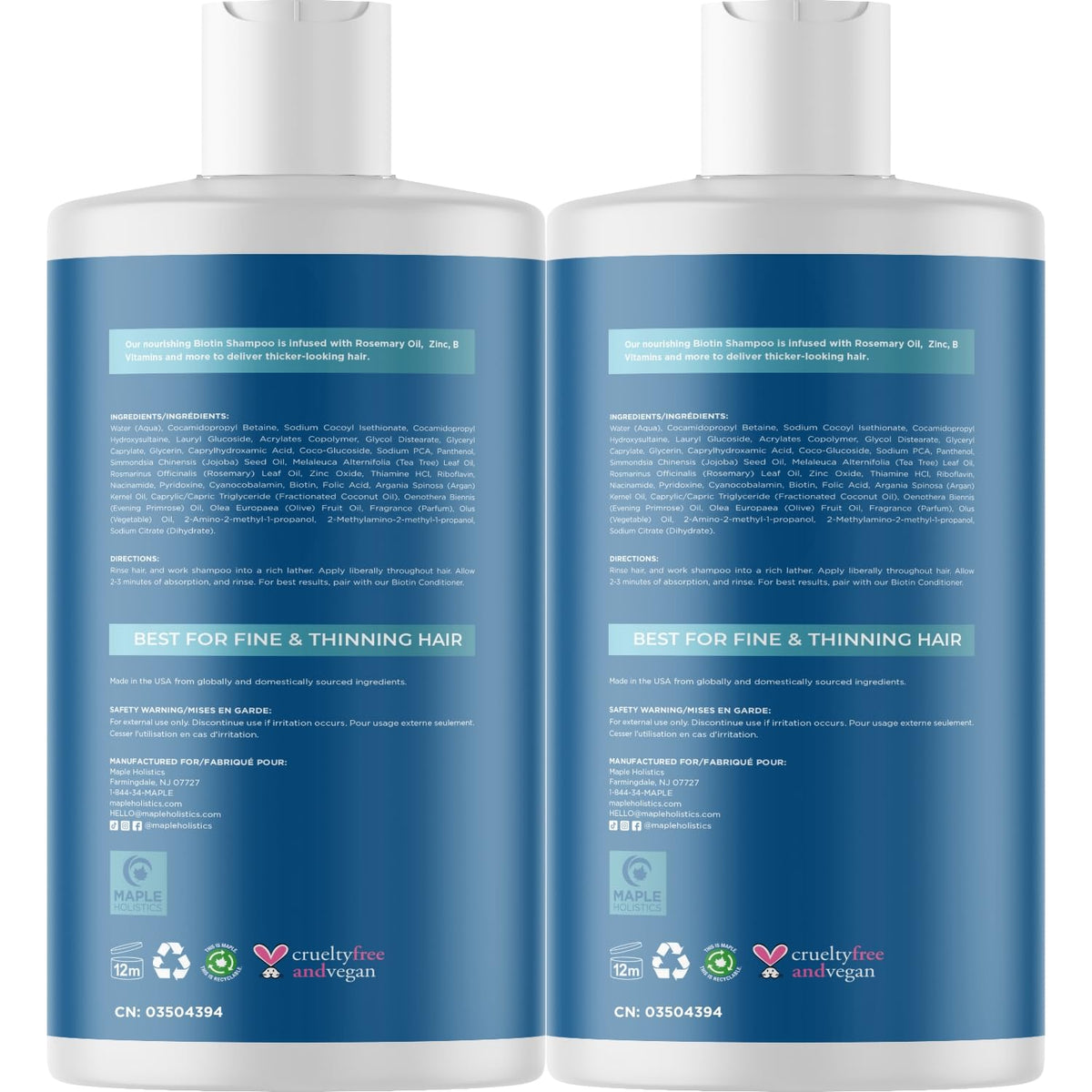 Maple Holistics two-bottle 2-pack arranged for value and consistent supply benefit