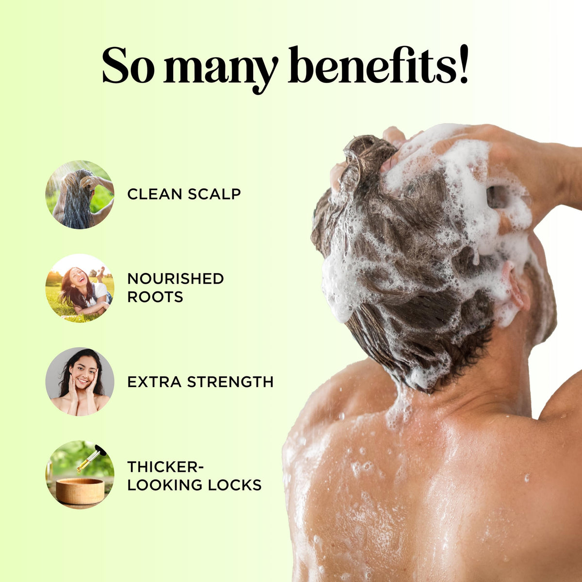 Maple Holistics dispensing shampoo texture demonstrating gentle, foaming cleanse