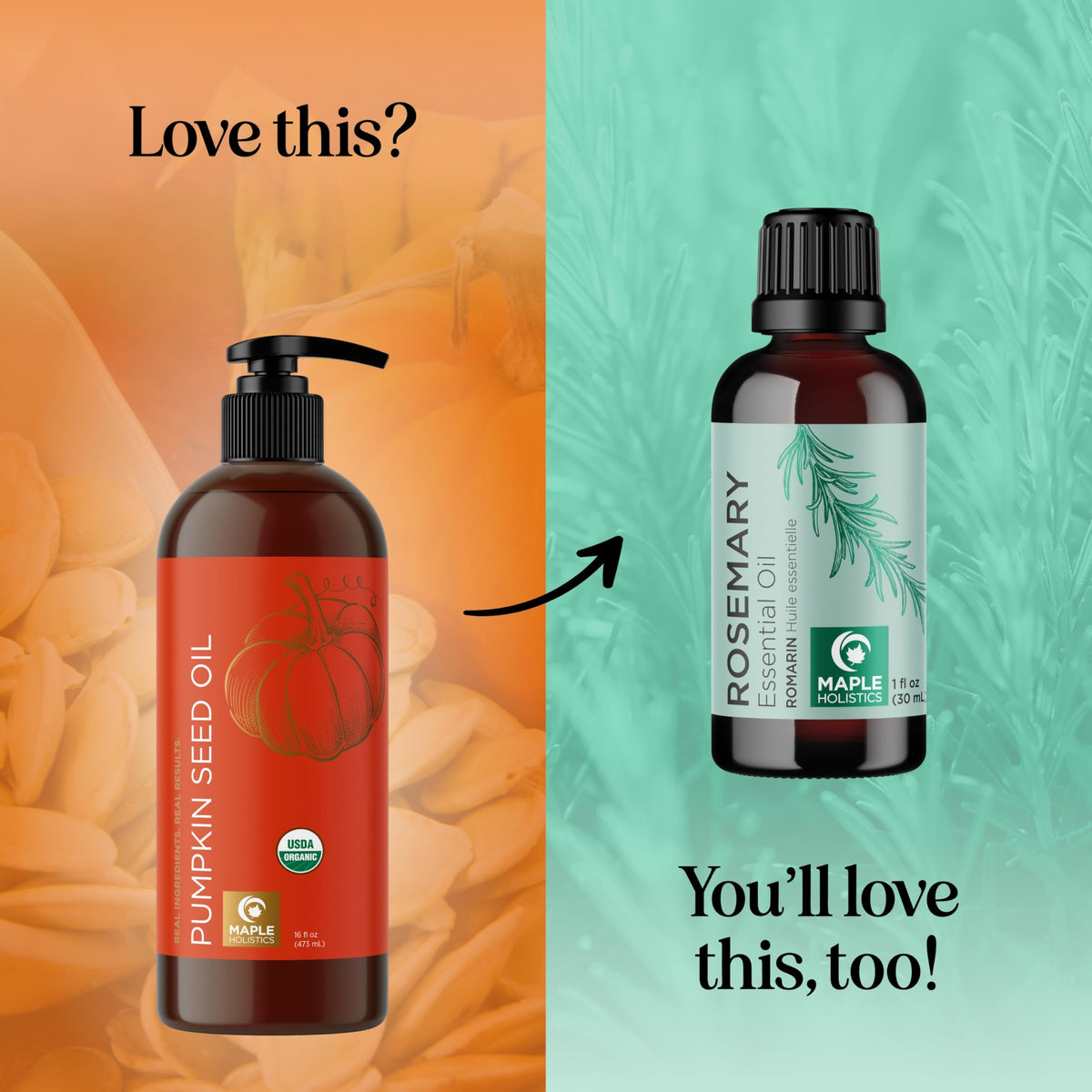 Maple Holistics dropper dispensing oil onto fingers for facial serum hydration