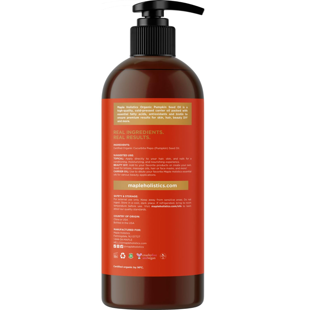Maple Holistics oil being applied to hair ends to add moisture and reduce frizz