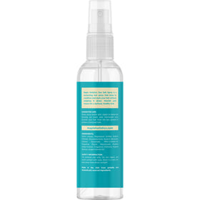 Before-and-after comparison of fine hair roots lifted with Maple Holistics spray for fuller look