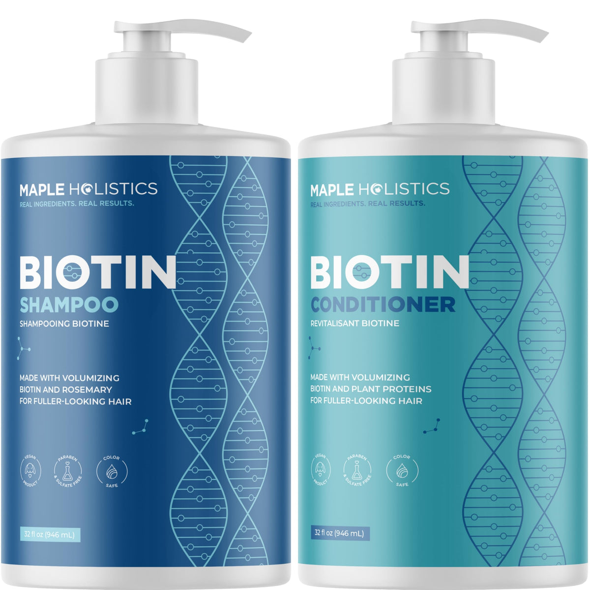 Maple Holistics front packaging showing set and volumizing benefit