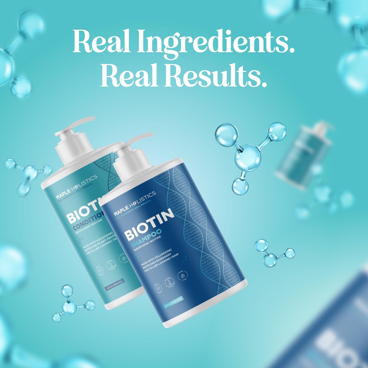 Maple Holistics set on bathroom counter in lifestyle setting boosting confidence