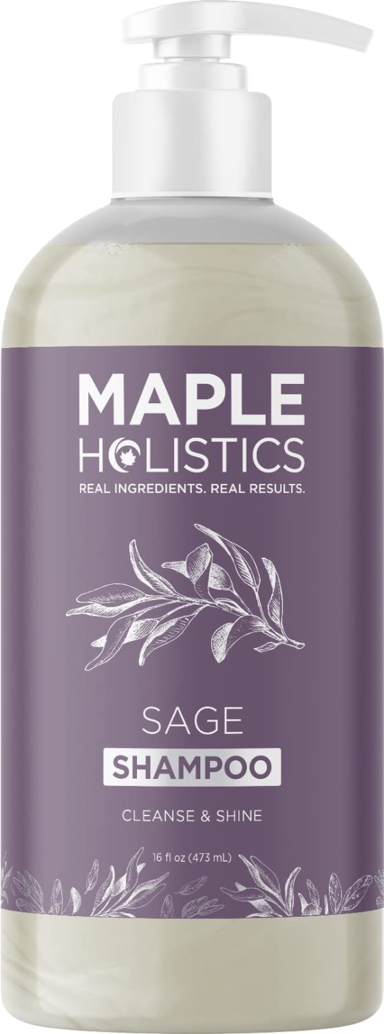 Maple Holistics bottle front view shows clean branding and benefits
