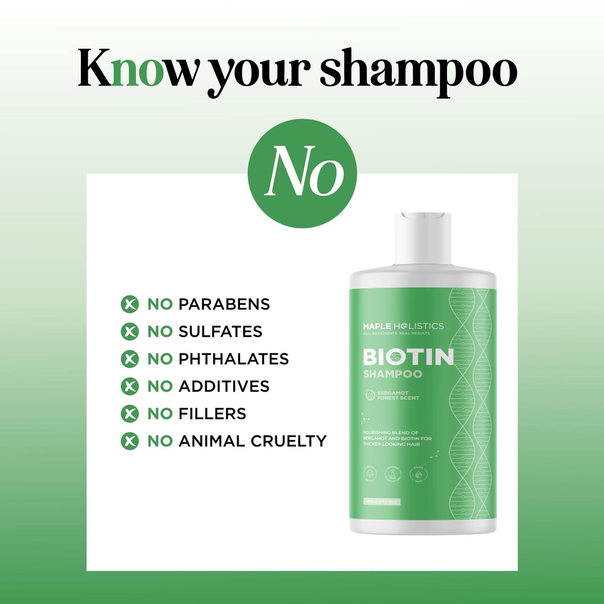 Maple Holistics shampoo creating lather on hair to gently cleanse and add lift