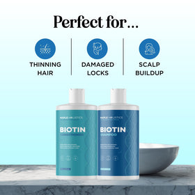 Maple Holistics shampoo pump dispensing product for easy application