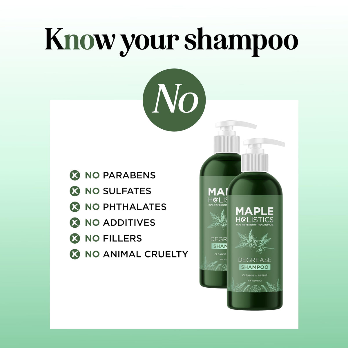 Maple Holistics scalp lather detail showing deep-cleansing and buildup removal benefit
